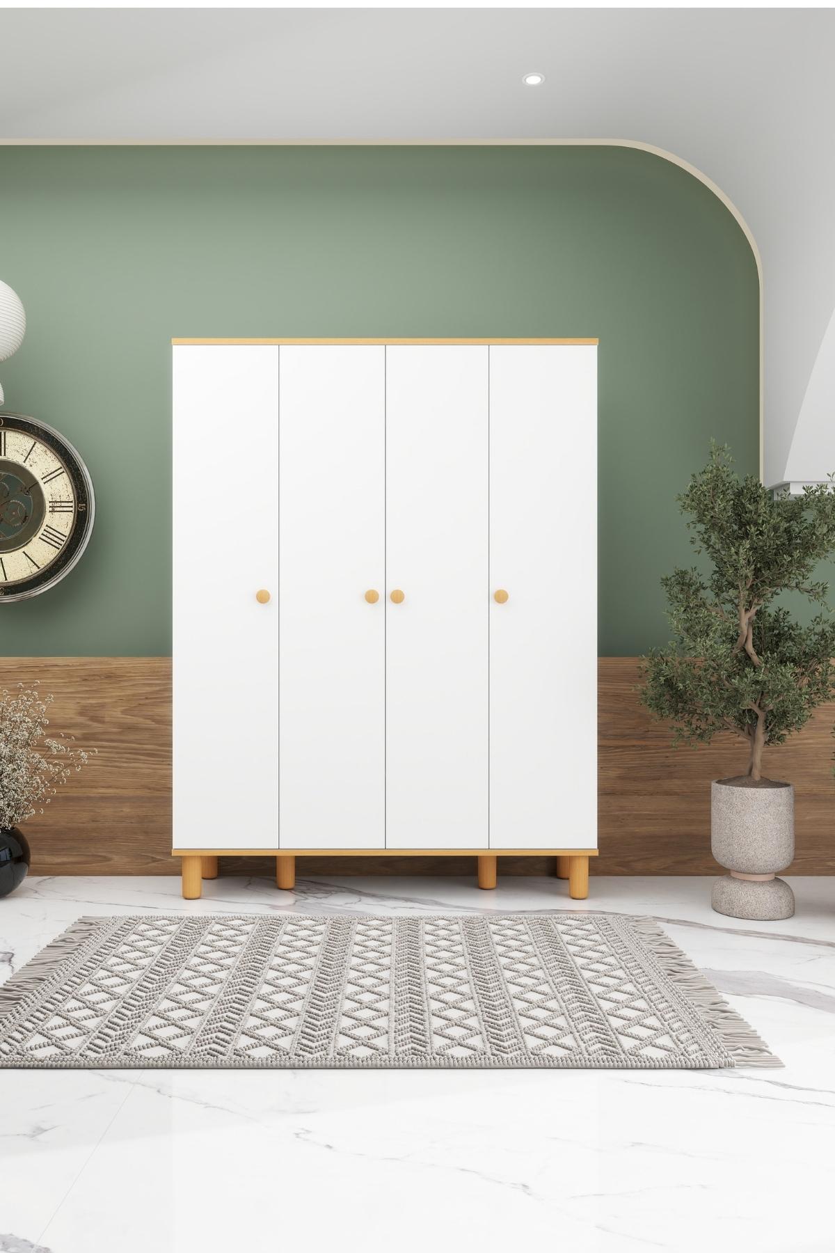 Buğlem 4 Kapaklı Gardırop